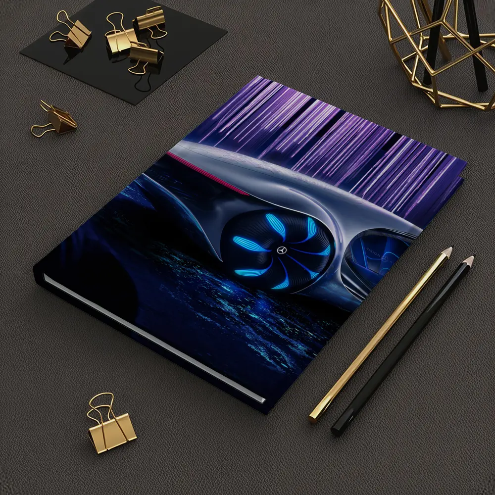 Mercedes Vision AVTR Concept Car Purple Background – Notebooks