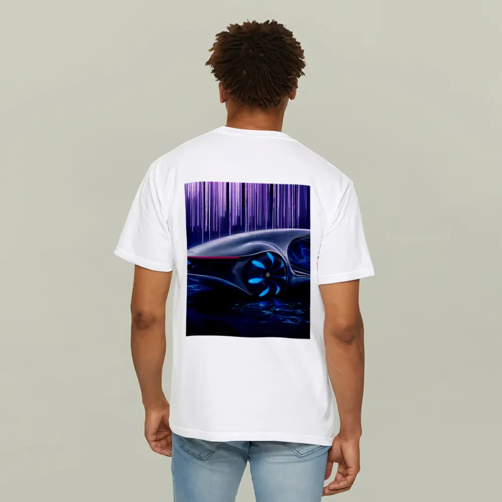 Mercedes Vision AVTR Concept Car Purple Background – T-Shirts