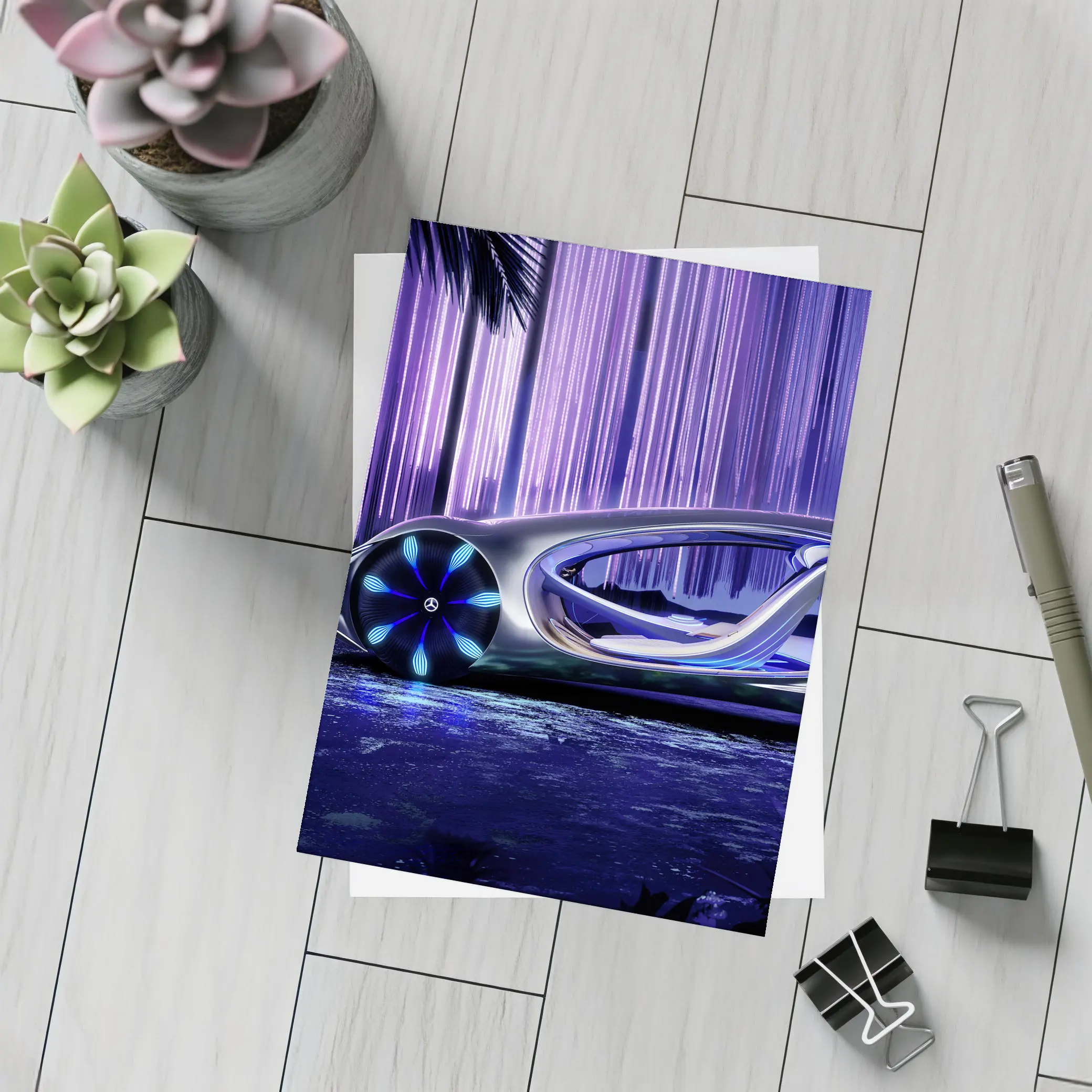 Mercedes Vision AVTR Concept Purple Night – Postcards