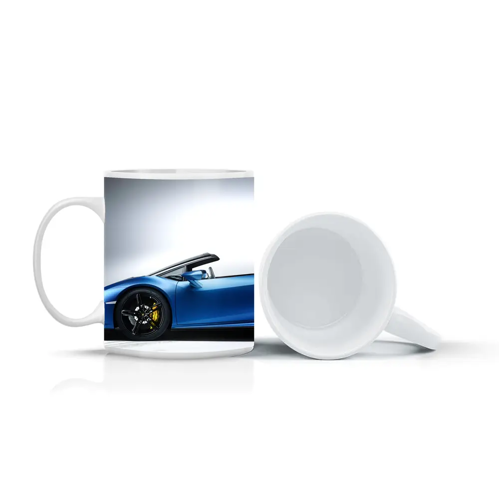 Lamborghini Huracan Spyder Blue Studio Shot – Mugs
