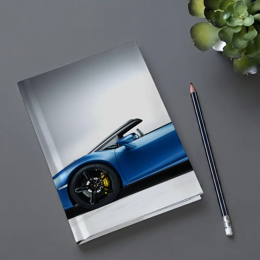 Lamborghini Huracan Spyder Blue Studio Shot – Notebooks