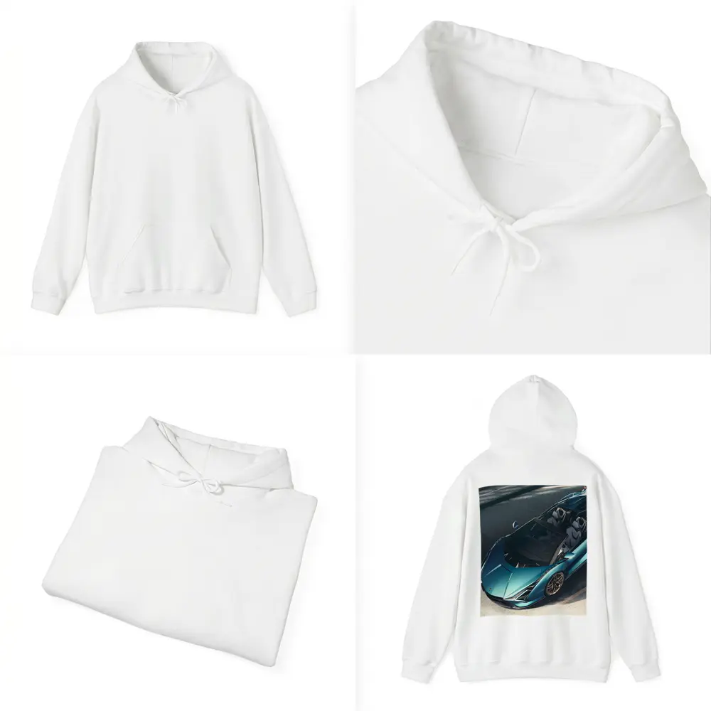 Lamborghini Sian Roadster Teal Aerial View – Hoodies