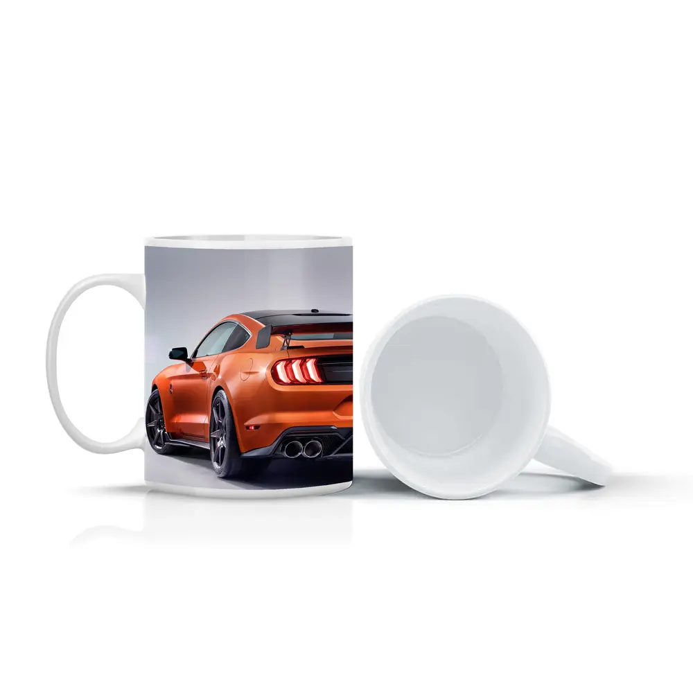Ford Mustang Shelby Orange Studio Shot – Mugs