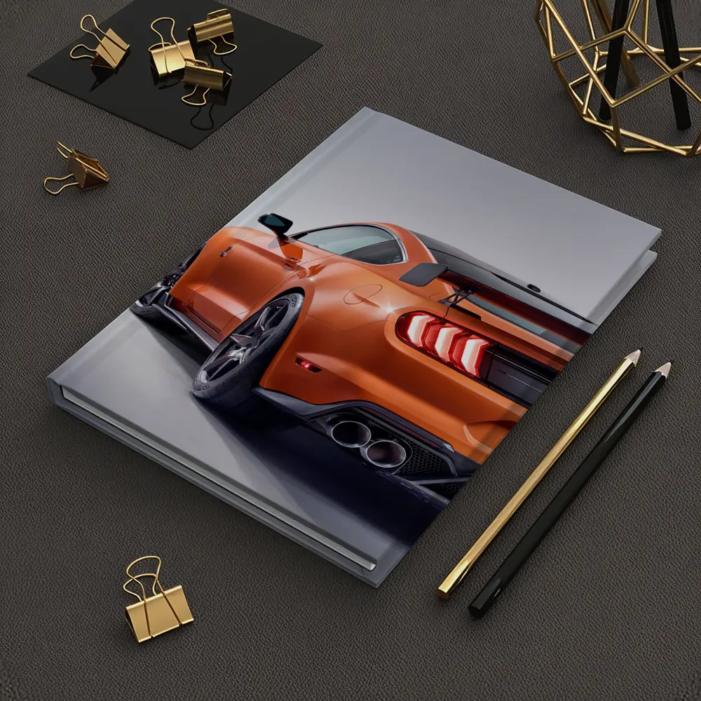 Ford Mustang Shelby Orange Studio Shot – Notebooks