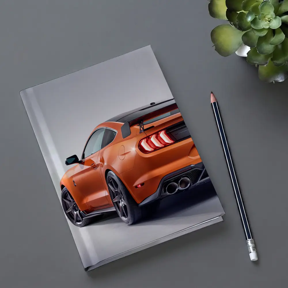Ford Mustang Shelby Orange Studio Shot – Notebooks
