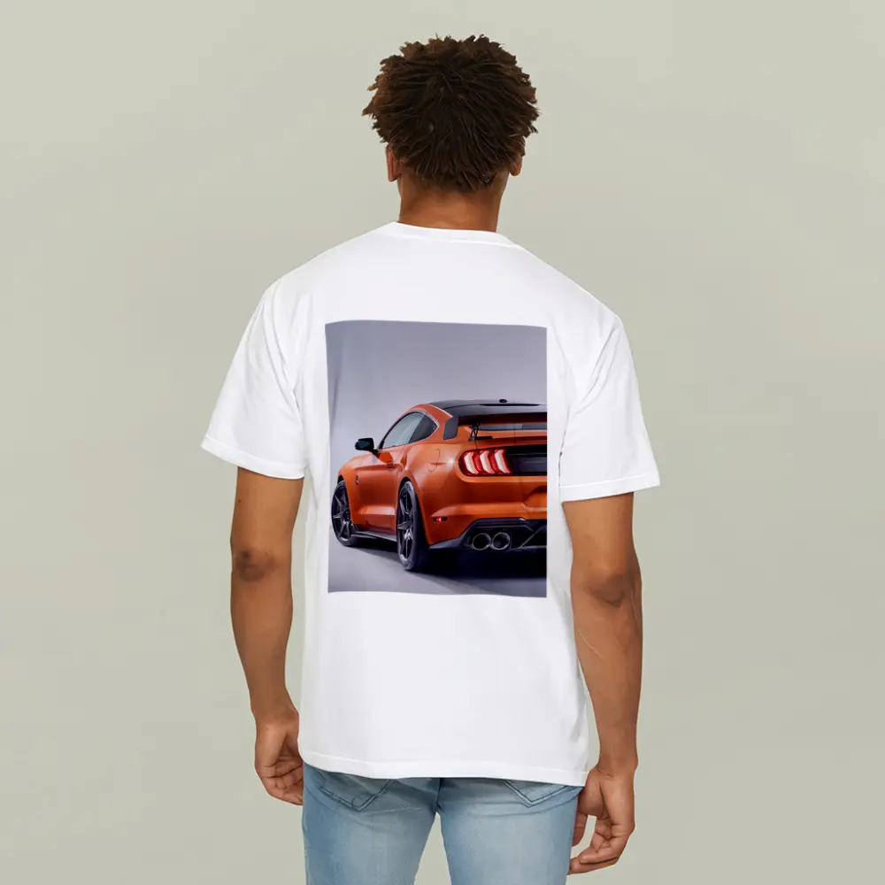 Ford Mustang Shelby Orange Studio Shot – T-Shirts