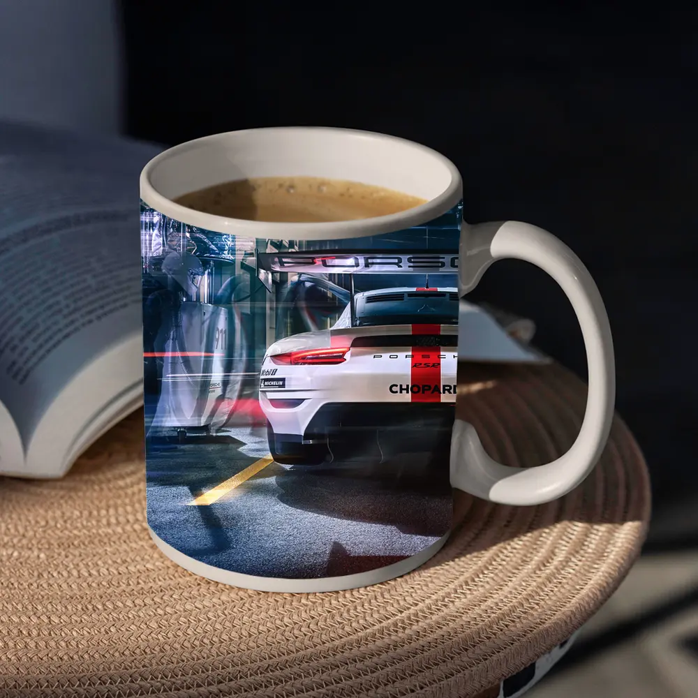 Porsche 911 RSR Race Car Pit Lane – Mugs