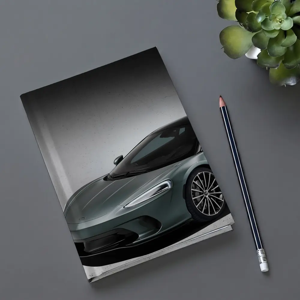 McLaren GT Sage Green Studio Shot – Notebooks