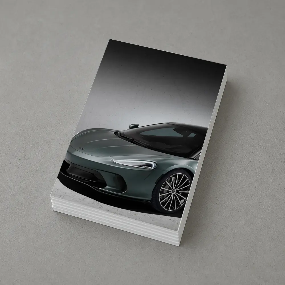McLaren GT Sage Green Studio Shot – Postcards
