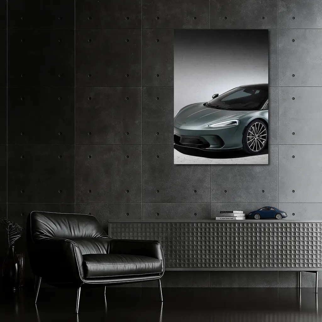 McLaren GT Sage Green Studio Shot – Wall Art