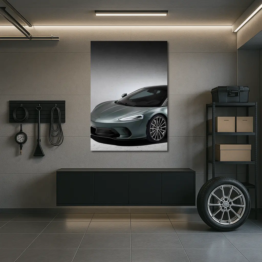 McLaren GT Sage Green Studio Shot – Wall Art