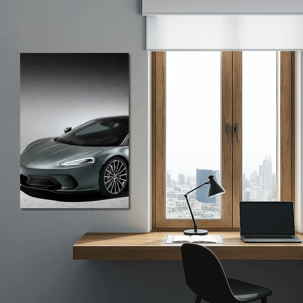 McLaren GT Sage Green Studio Shot – Wall Art