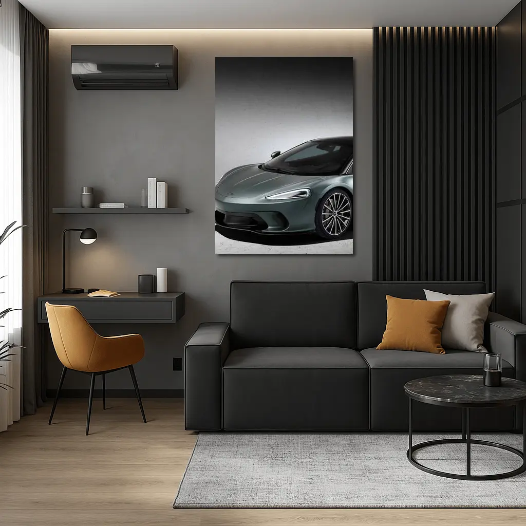 McLaren GT Sage Green Studio Shot – Wall Art