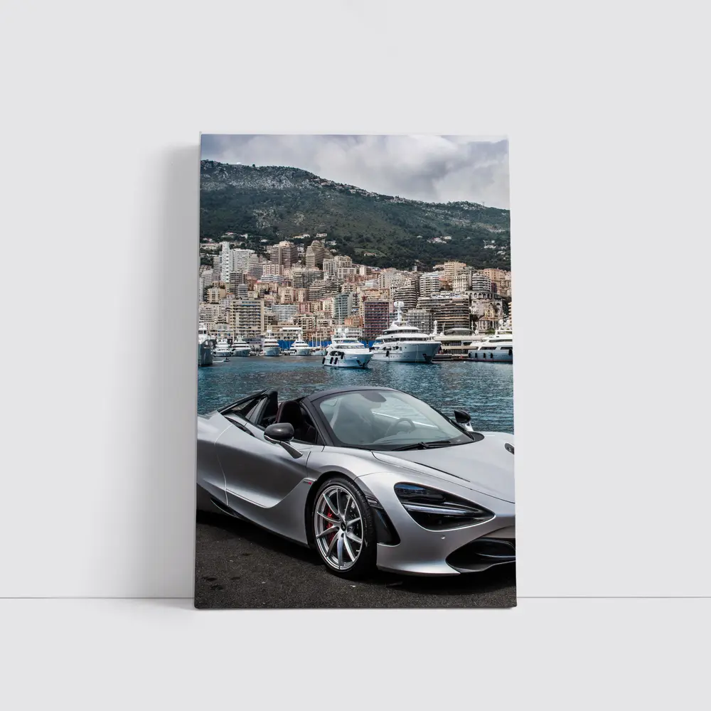 McLaren 720S Spider Monaco Harbor View – Wall Art