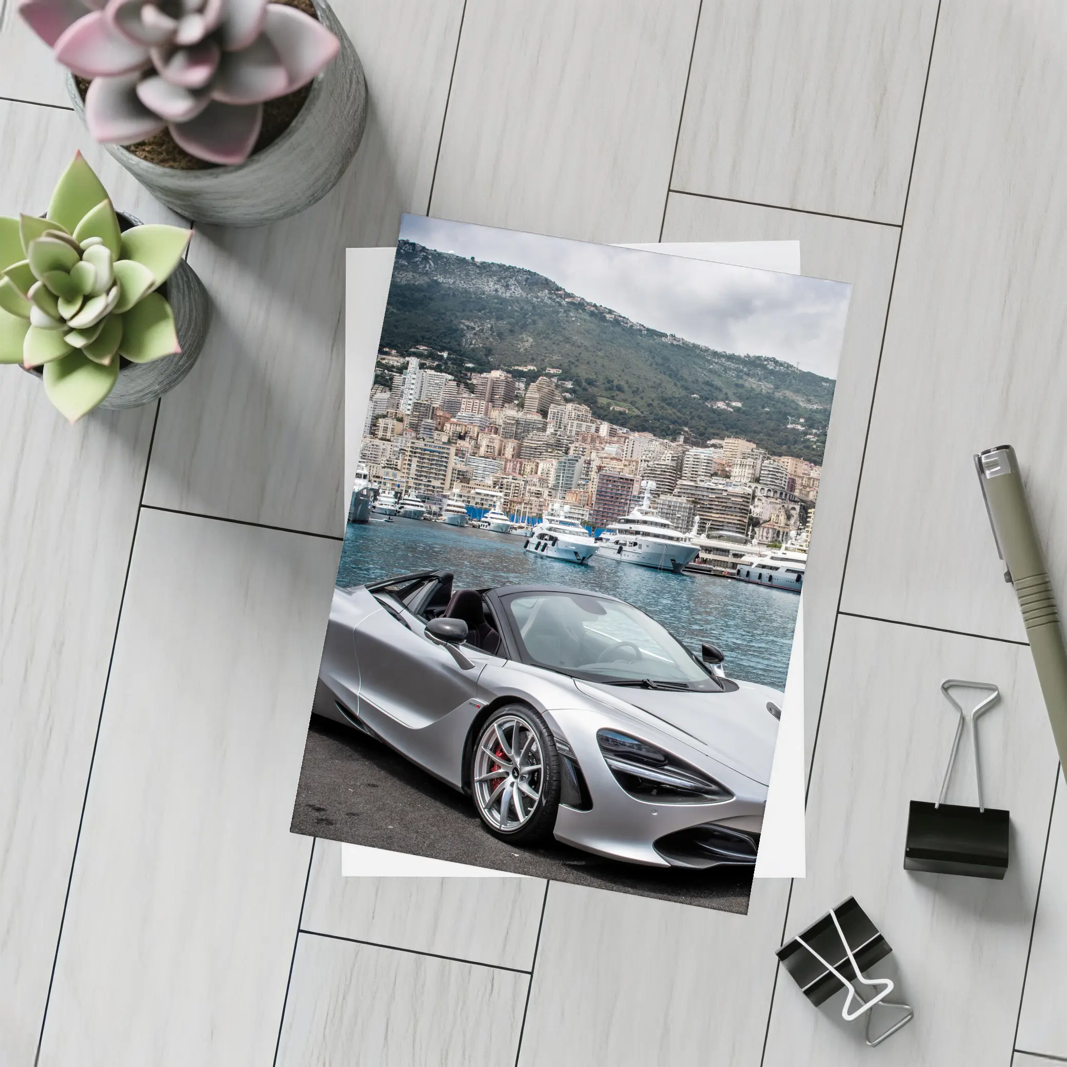 McLaren 720S Spider Monaco Harbor View – Postcards