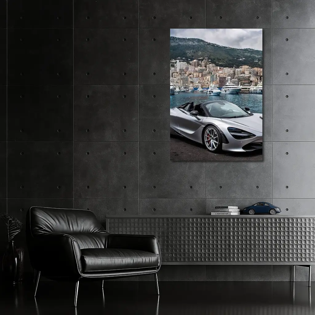 McLaren 720S Spider Monaco Harbor View – Wall Art