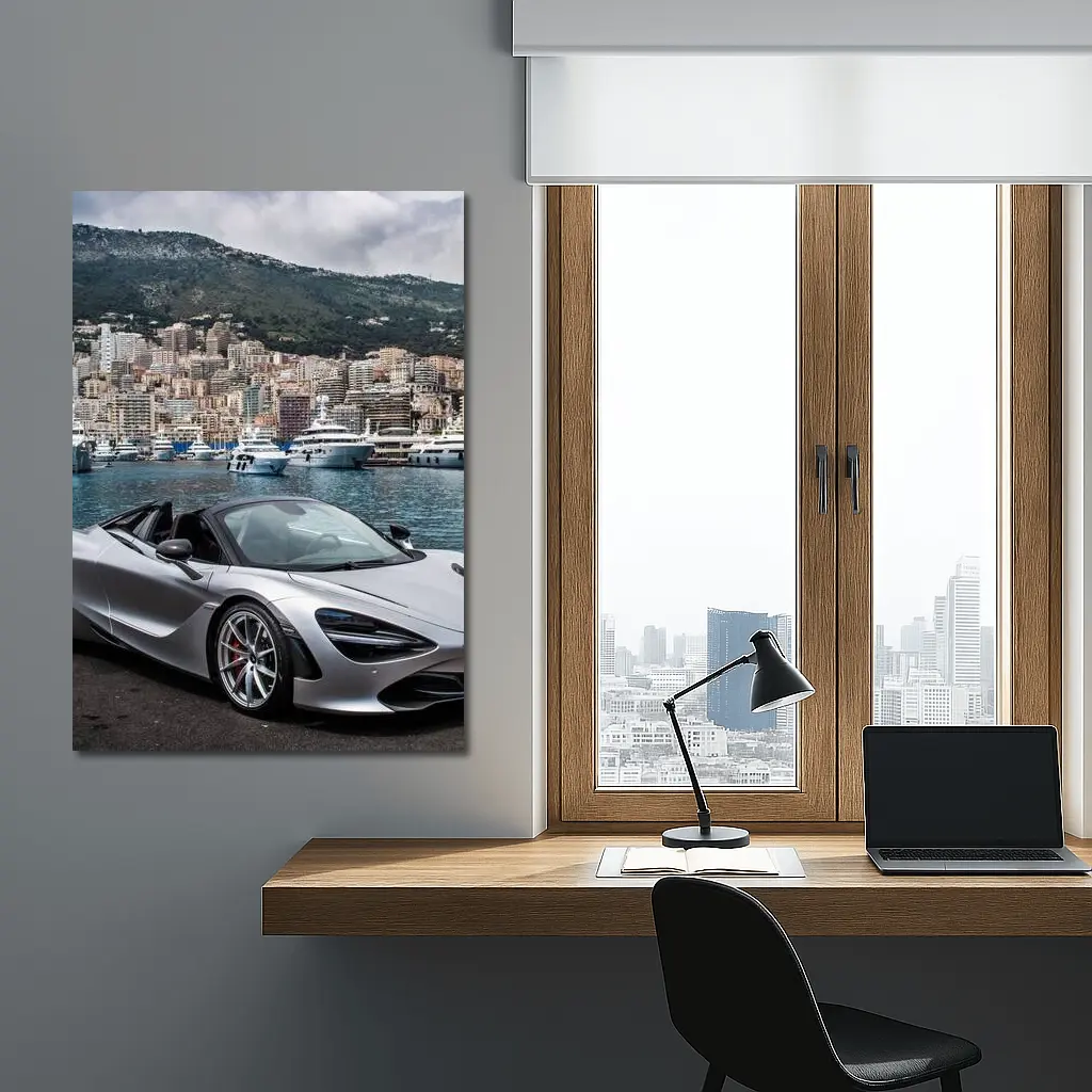 McLaren 720S Spider Monaco Harbor View – Wall Art