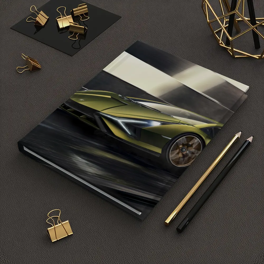 Lamborghini Sian Green Supercar Speed Motion – Notebooks