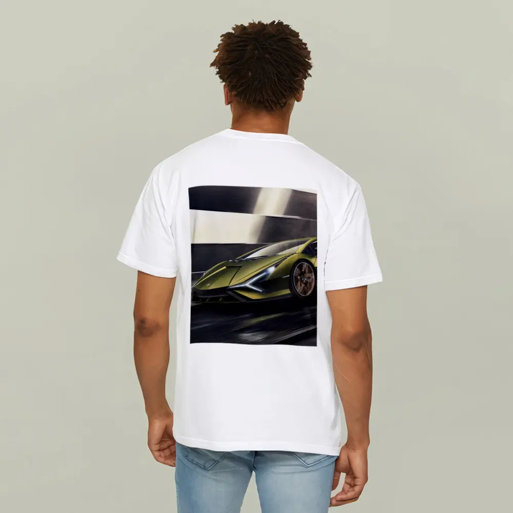 Lamborghini Sian Green Supercar Speed Motion – T-Shirts
