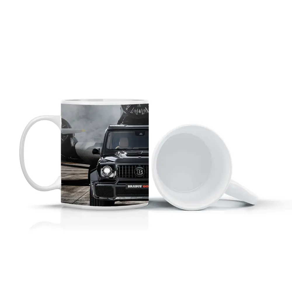 Brabus Mercedes G Class Tarmac Airplane Background – Mugs