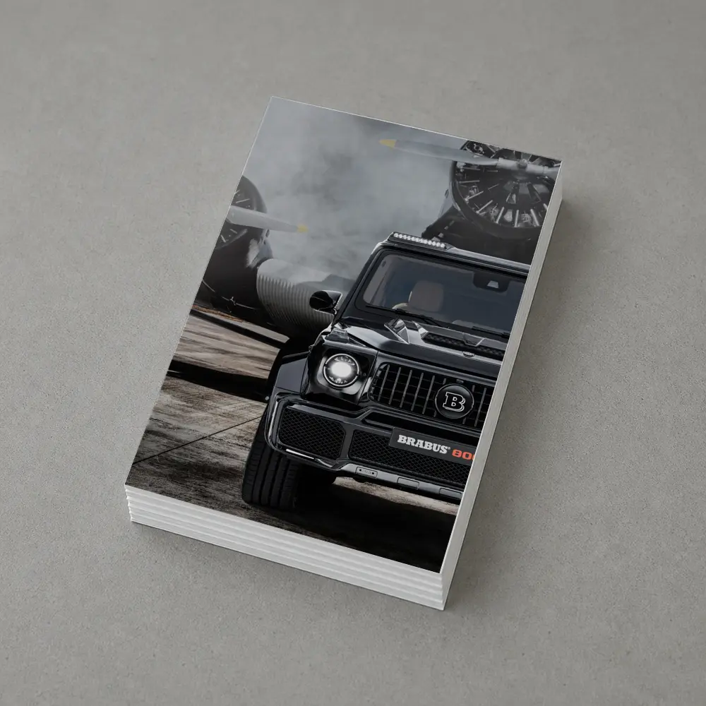 Brabus Mercedes G Class Tarmac Airplane Background – Postcards