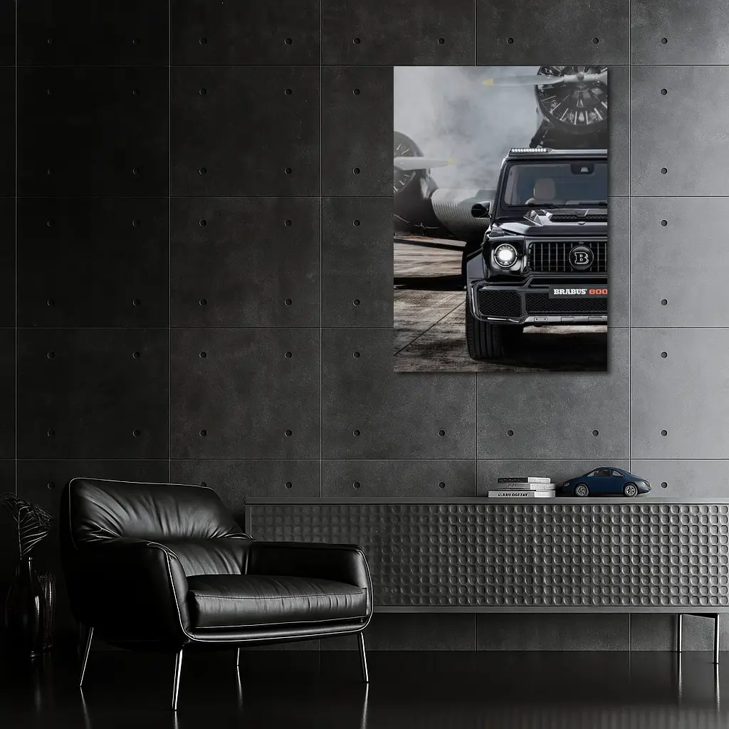 Brabus Mercedes G-Class Tarmac Airplane Background – Wall Art