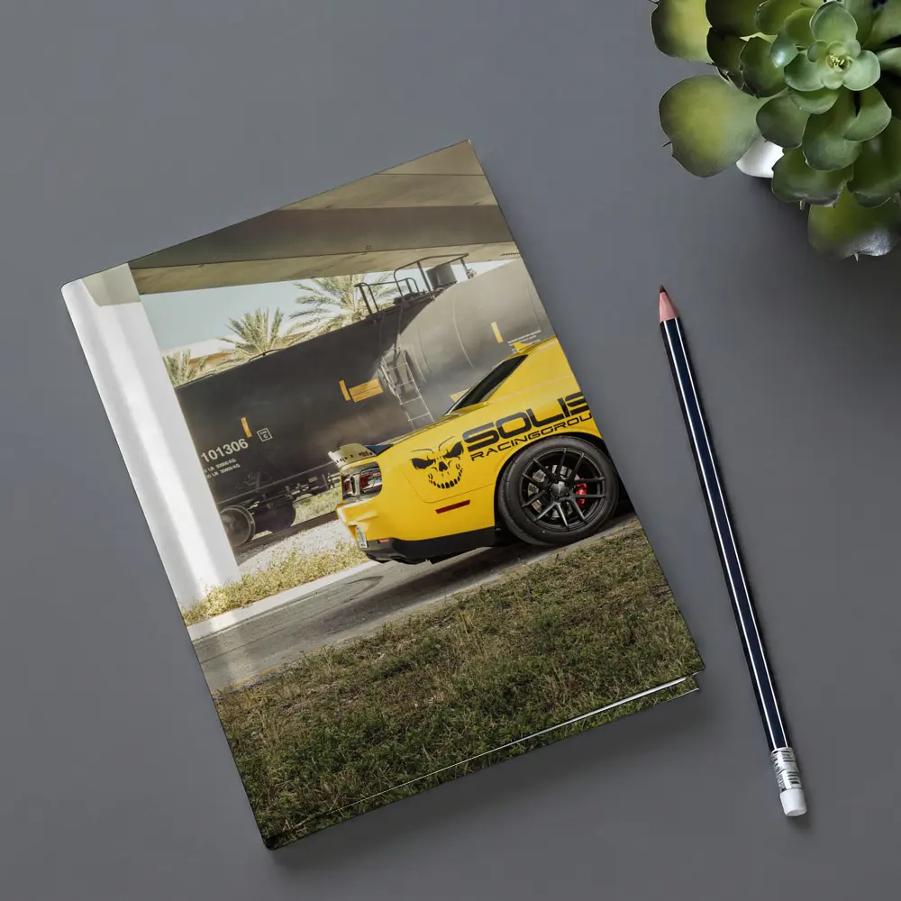 Yellow Ford Mustang Solis Racing Group Street – Notebooks