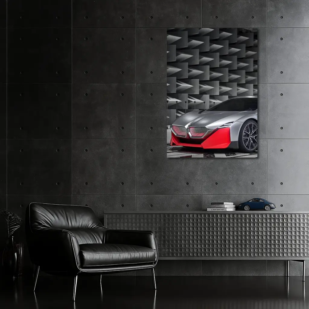 BMW Vision M Next Concept Silver Red – Wall Art