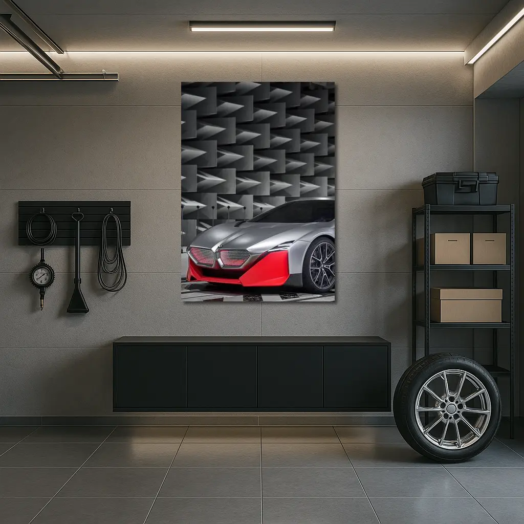 BMW Vision M Next Concept Silver Red – Wall Art