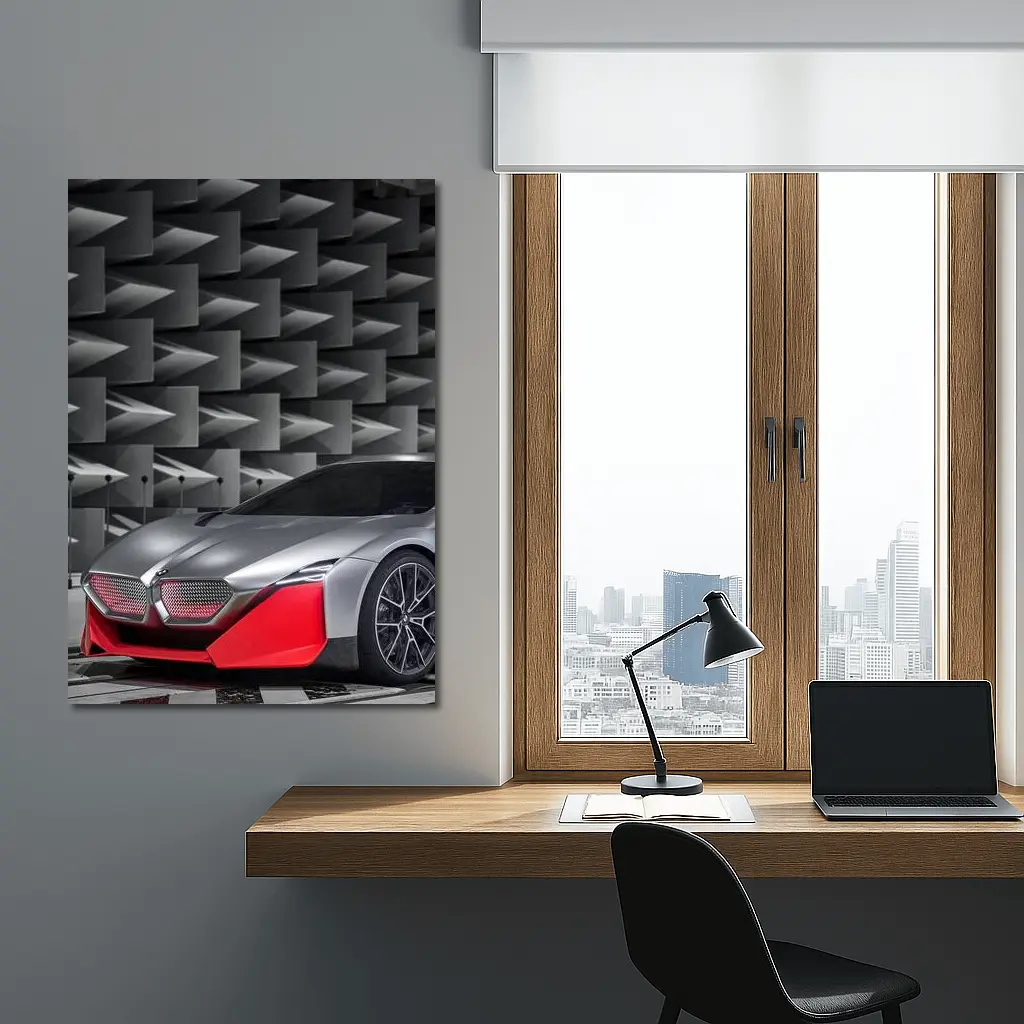 BMW Vision M Next Concept Silver Red – Wall Art