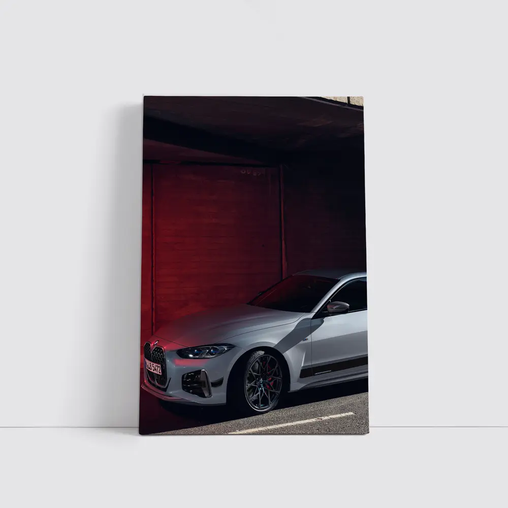 BMW 4 Series Coupe Red Underground Parking – Wall Art