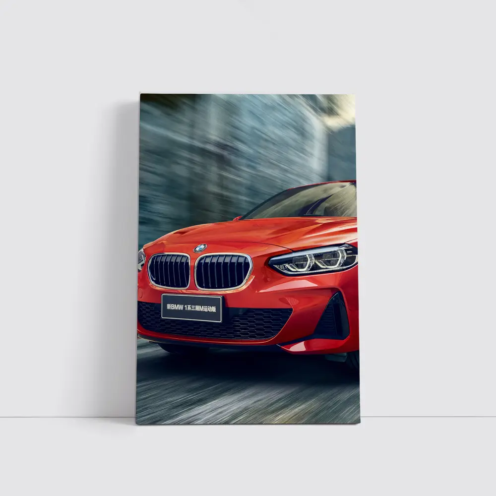 BMW 1 Series Red Sport Motion Blur – Wall Art