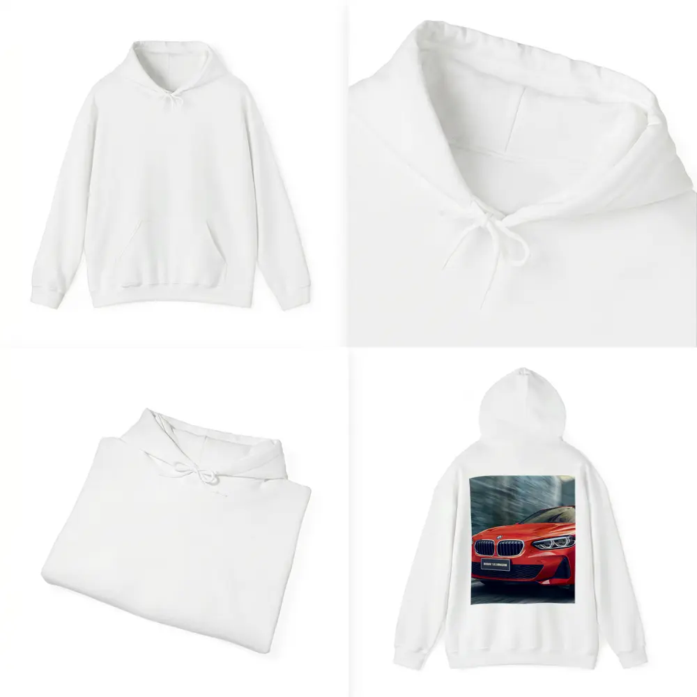 BMW 1 Series Red Sport Motion Blur – Hoodies