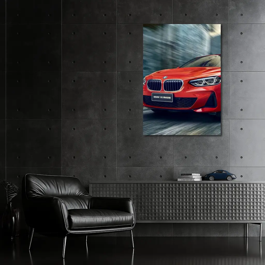 BMW 1 Series Red Sport Motion Blur – Wall Art