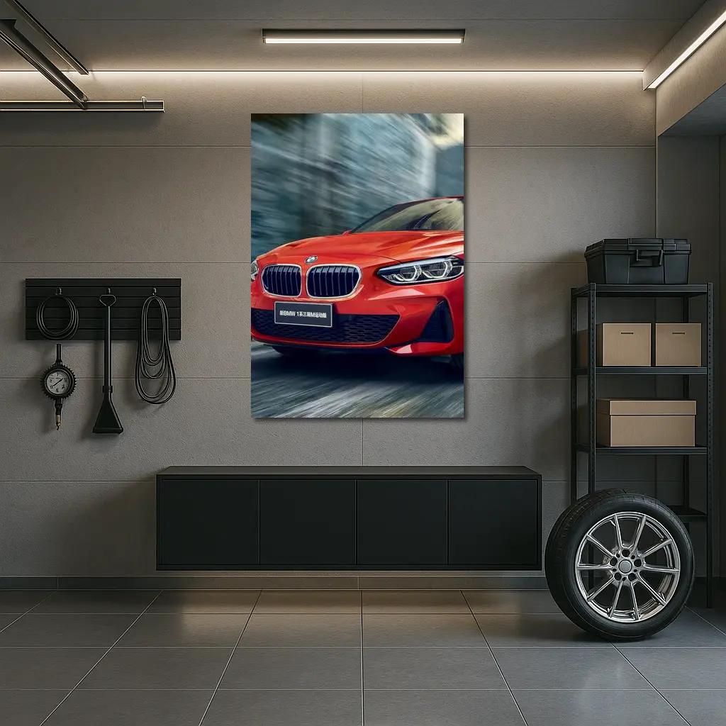 BMW 1 Series Red Sport Motion Blur – Wall Art