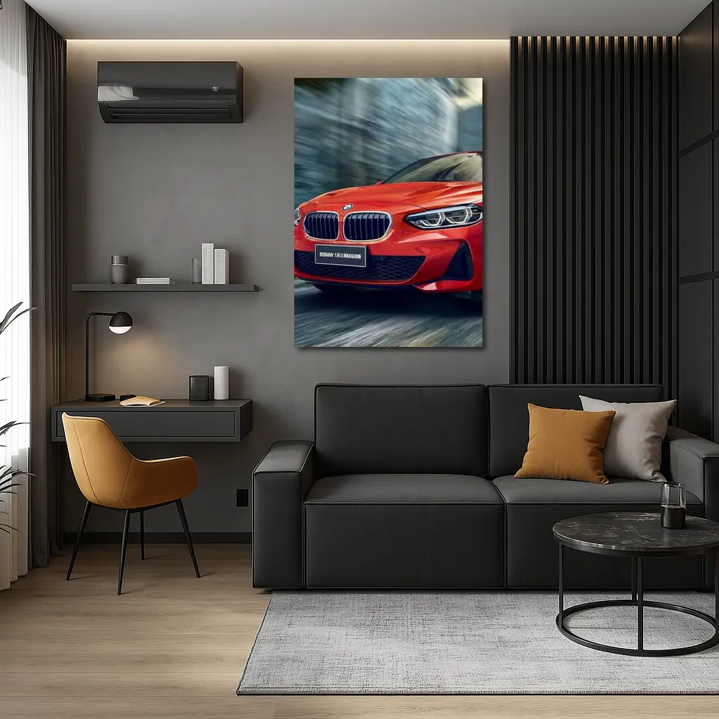 BMW 1 Series Red Sport Motion Blur – Wall Art