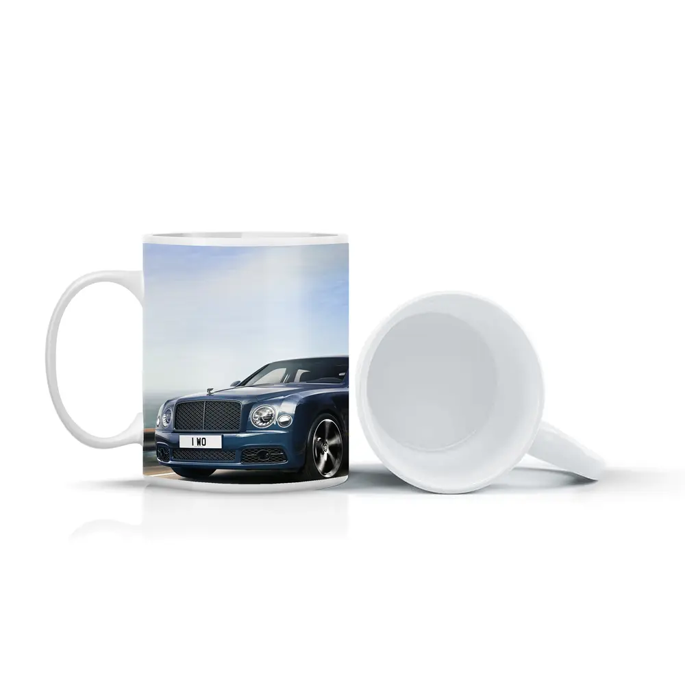 Bentley Mulsanne Blue Driving Coastal Road – Mugs