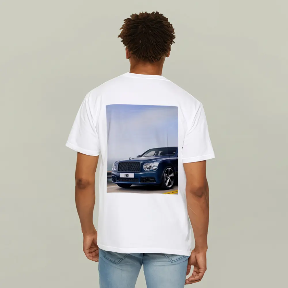 Bentley Mulsanne Blue Driving Coastal Road – T-Shirts