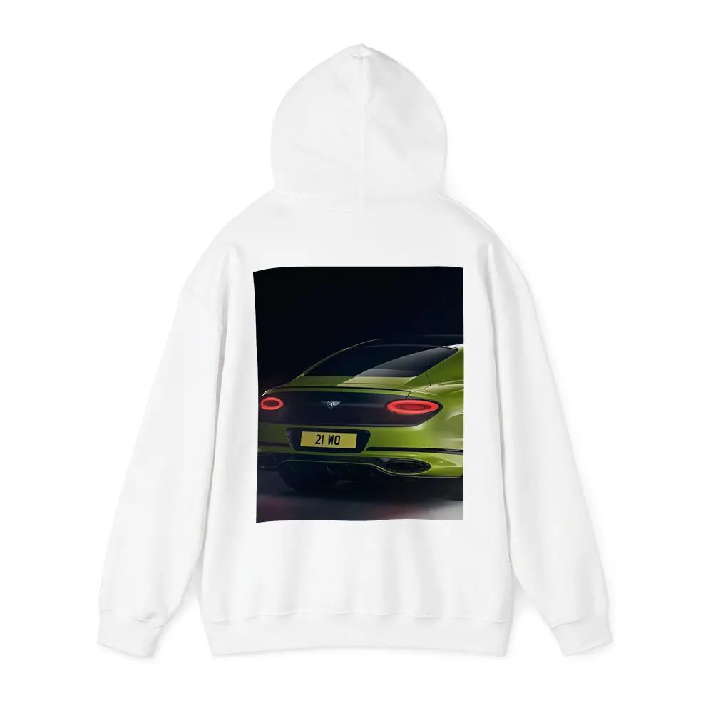 Bentley Continental GT Lime Green Dark Background – Hoodies