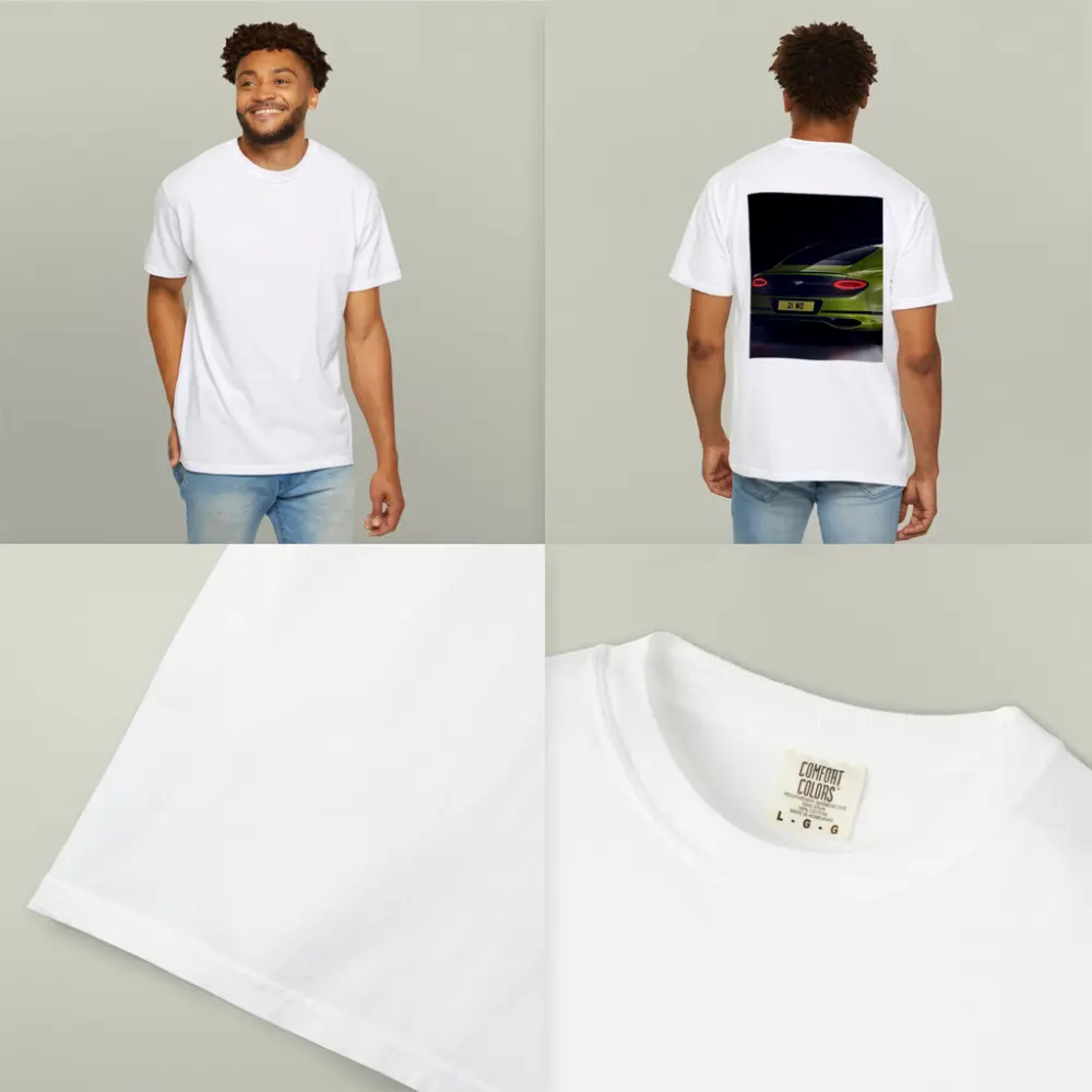 Bentley Continental GT Lime Green Dark Background – T-Shirts