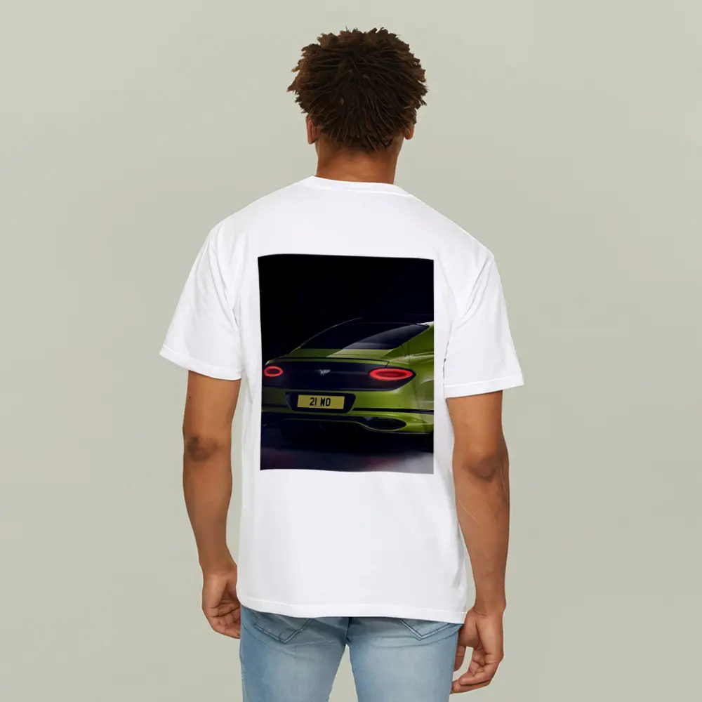 Bentley Continental GT Lime Green Dark Background – T-Shirts