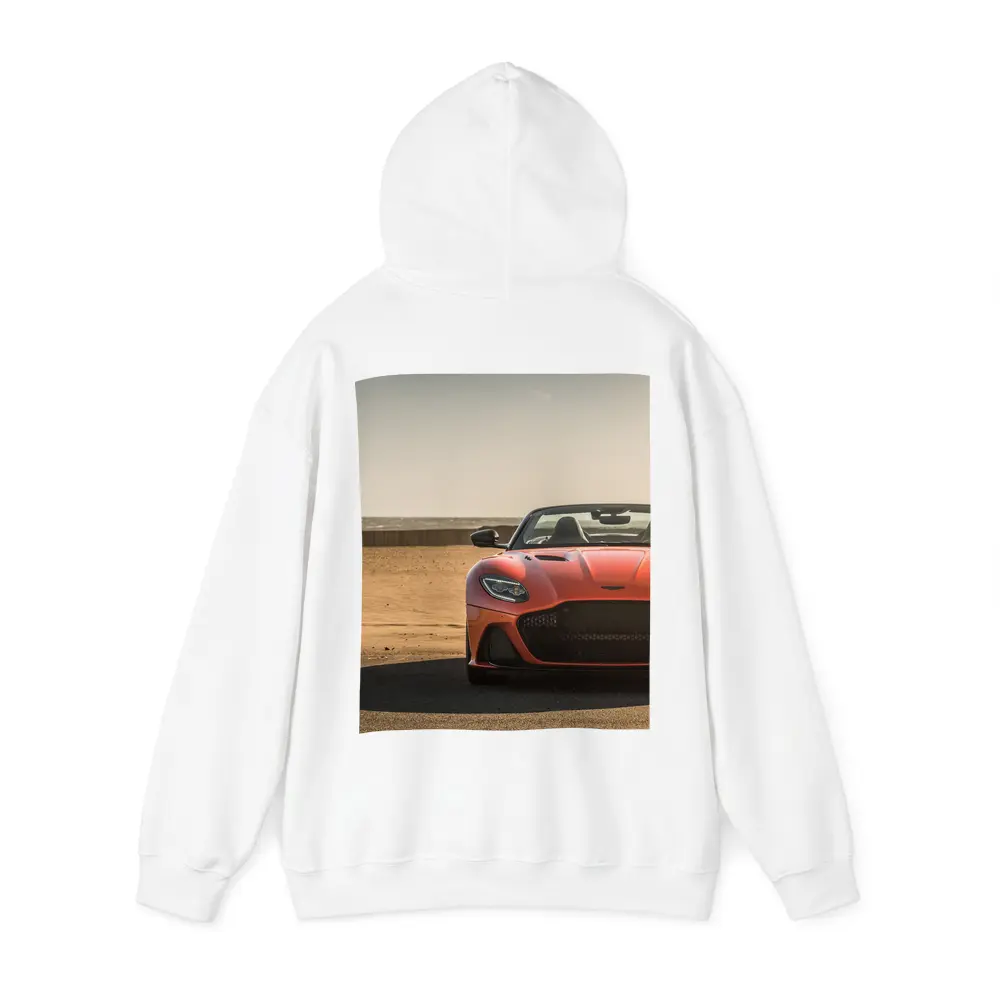 Aston Martin DBS Superleggera Orange Beach Front – Hoodies