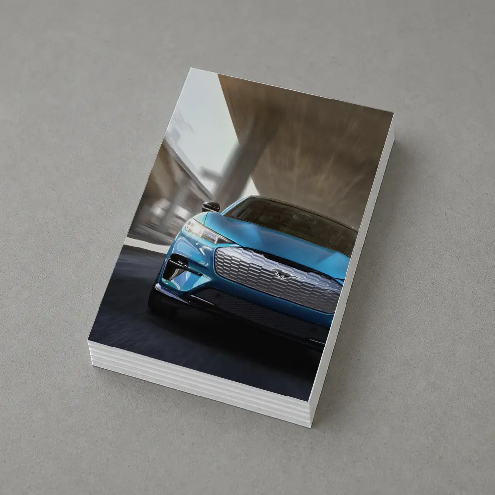 Ford Mustang Mach E Blue Urban Drive – Postcards