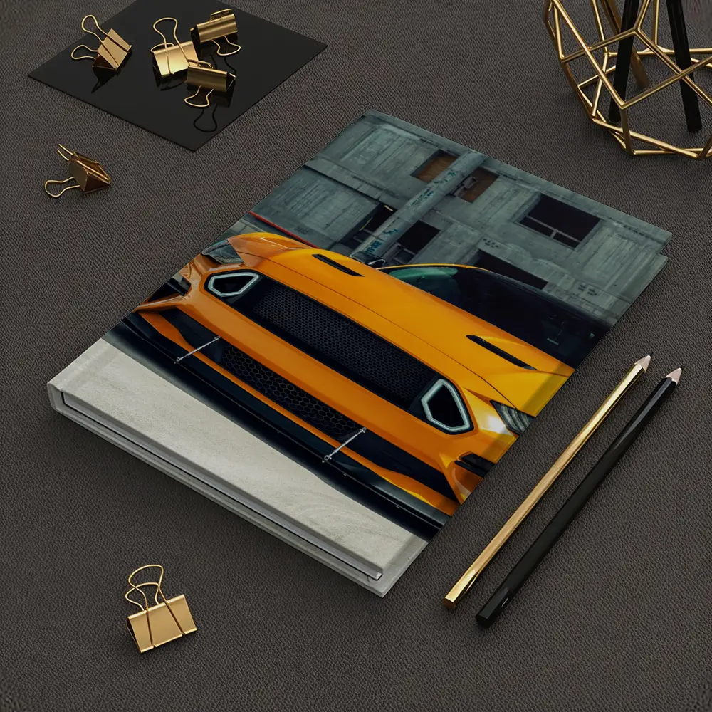 Ford Mustang Orange Front Urban Street – Notebooks