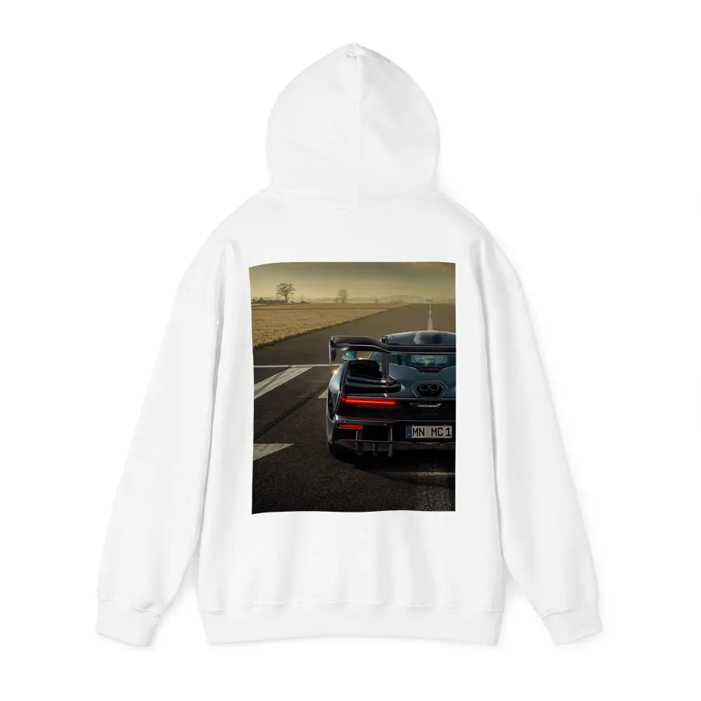 McLaren Senna Rear View on Track – Hoodies