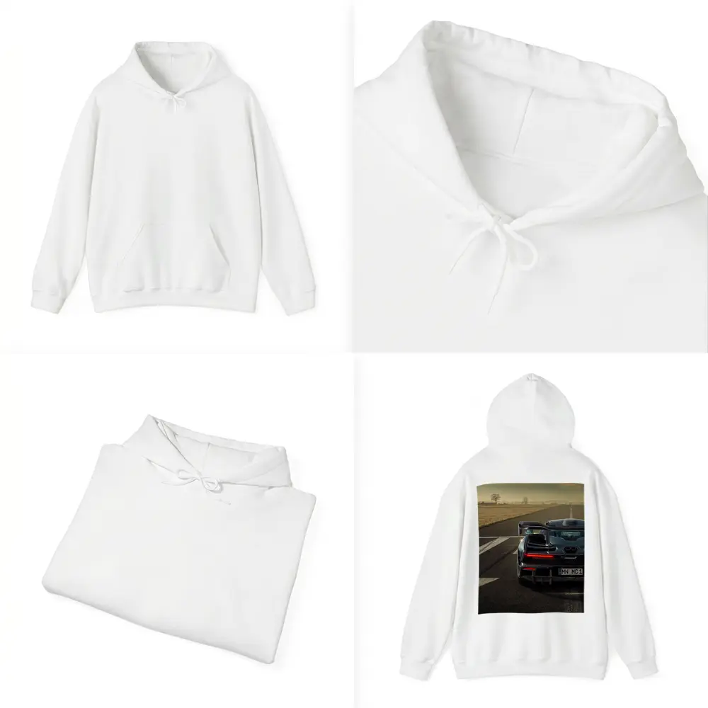 McLaren Senna Rear View on Track – Hoodies