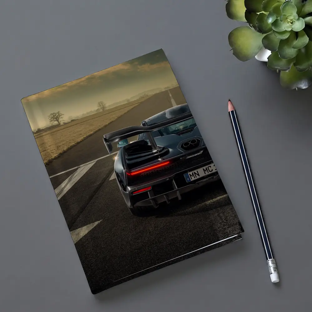 McLaren Senna Rear View on Track – Notebooks