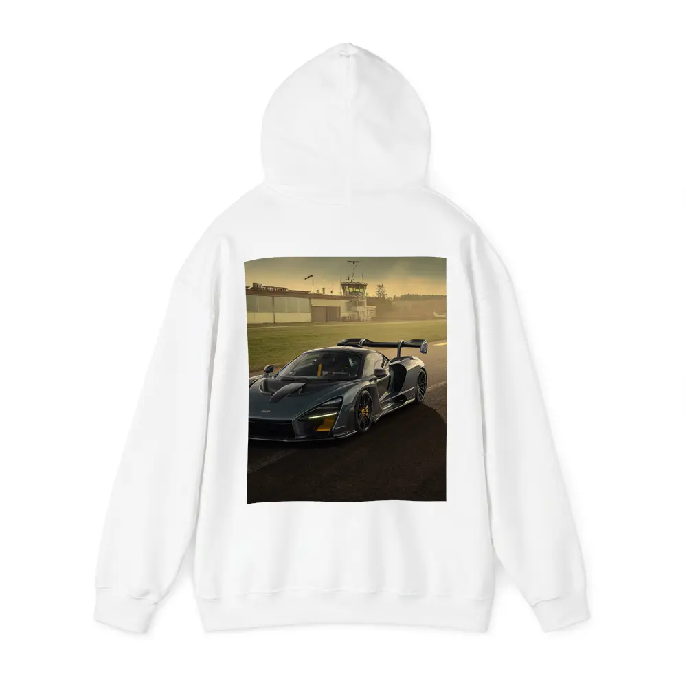 McLaren Senna Gray Supercar On Race Track – Hoodies