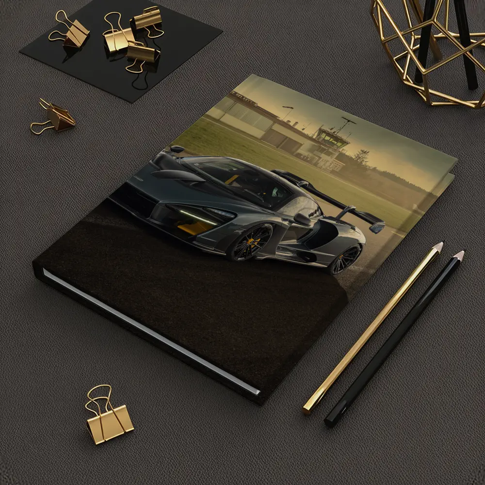 McLaren Senna Gray Supercar On Race Track – Notebooks