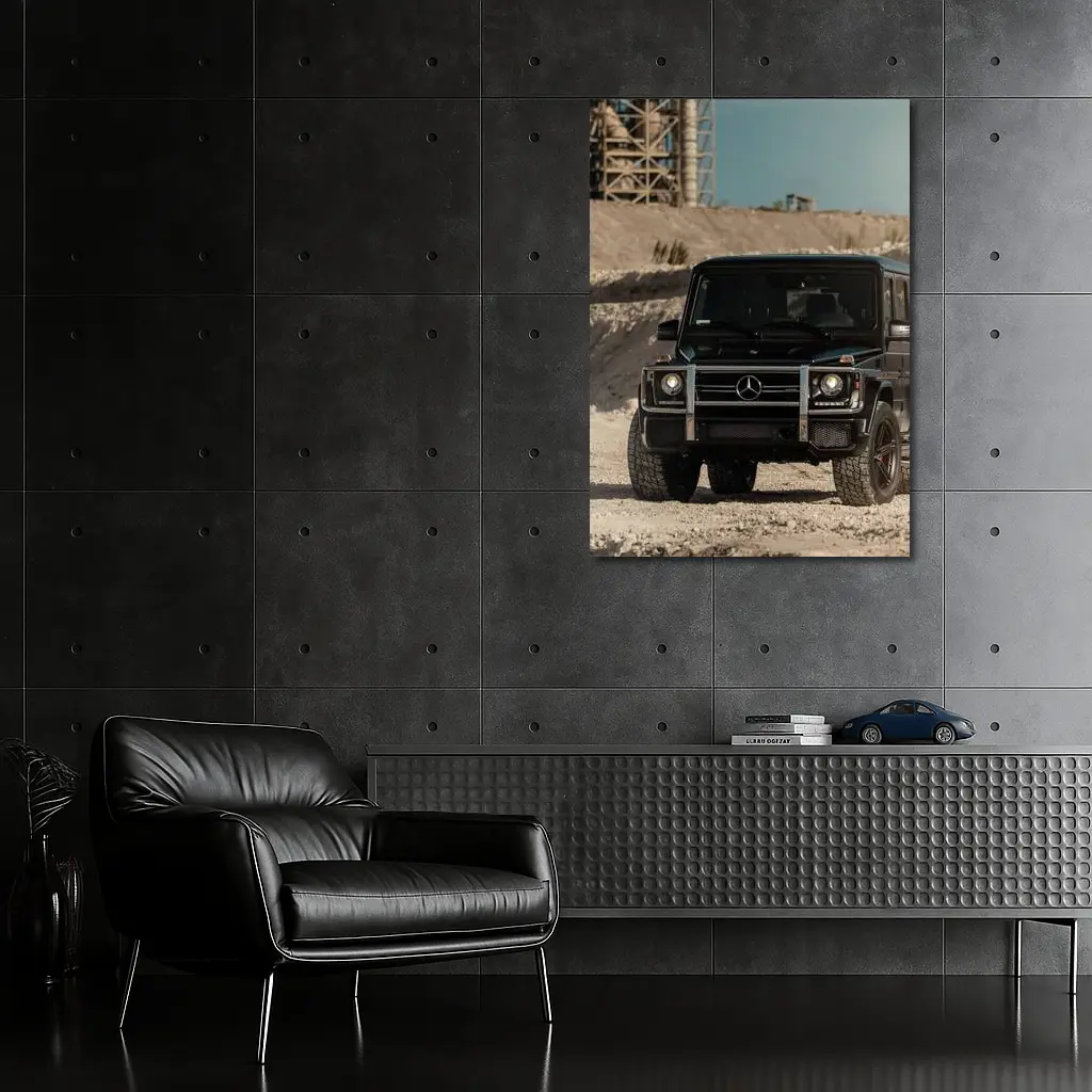Mercedes G-Class Black Off Road Quarry – Wall Art